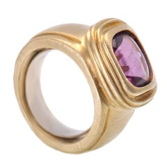 Slane & Slane Amethyst Yellow Gold Ring