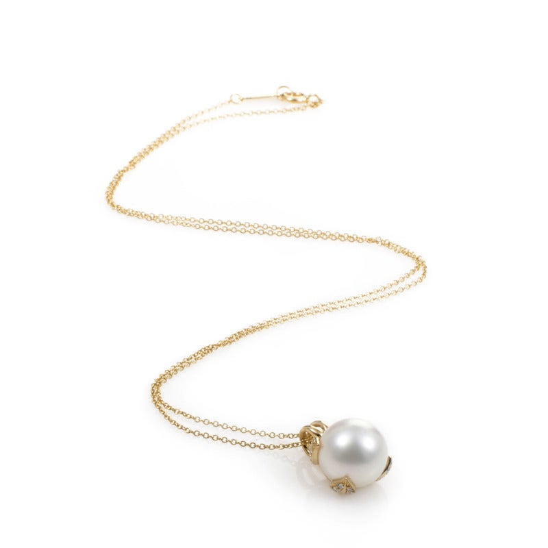 tiffany pearl pendant necklace