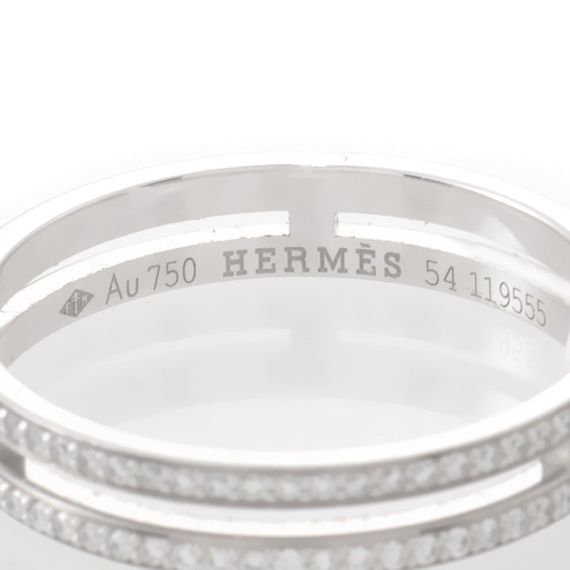 Women's Hermes Diamond White Gold Pave Band Ring