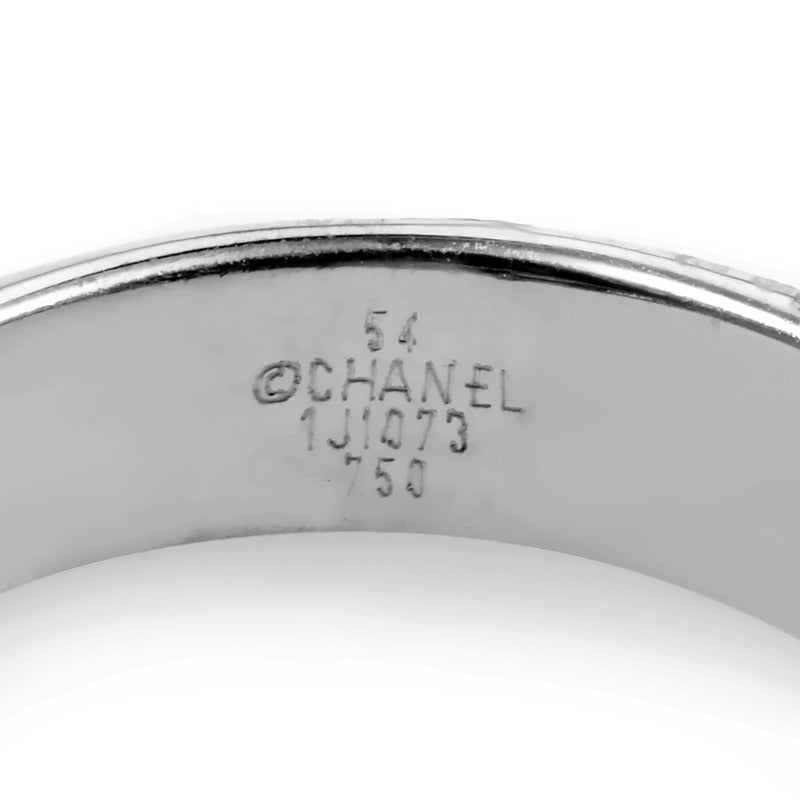 Women's Chanel Coco Gemstone White Gold Ring