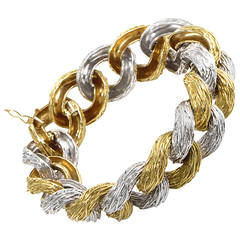 Pomellato Textured Multi-Gold Link Bracelet
