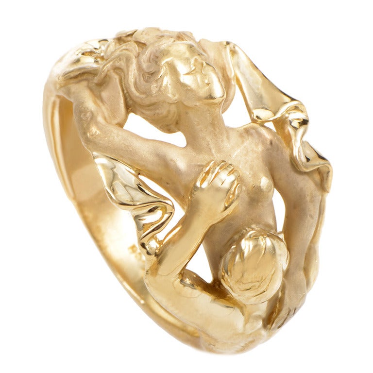 Carrera y Carrera Yellow Gold Erotic Nudes Ring at 1stDibs | erotic rings,  erotic yellow, carrera y carrera rings