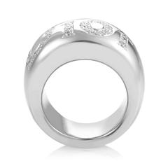 Dior Diamond Gold Signature Band Ring