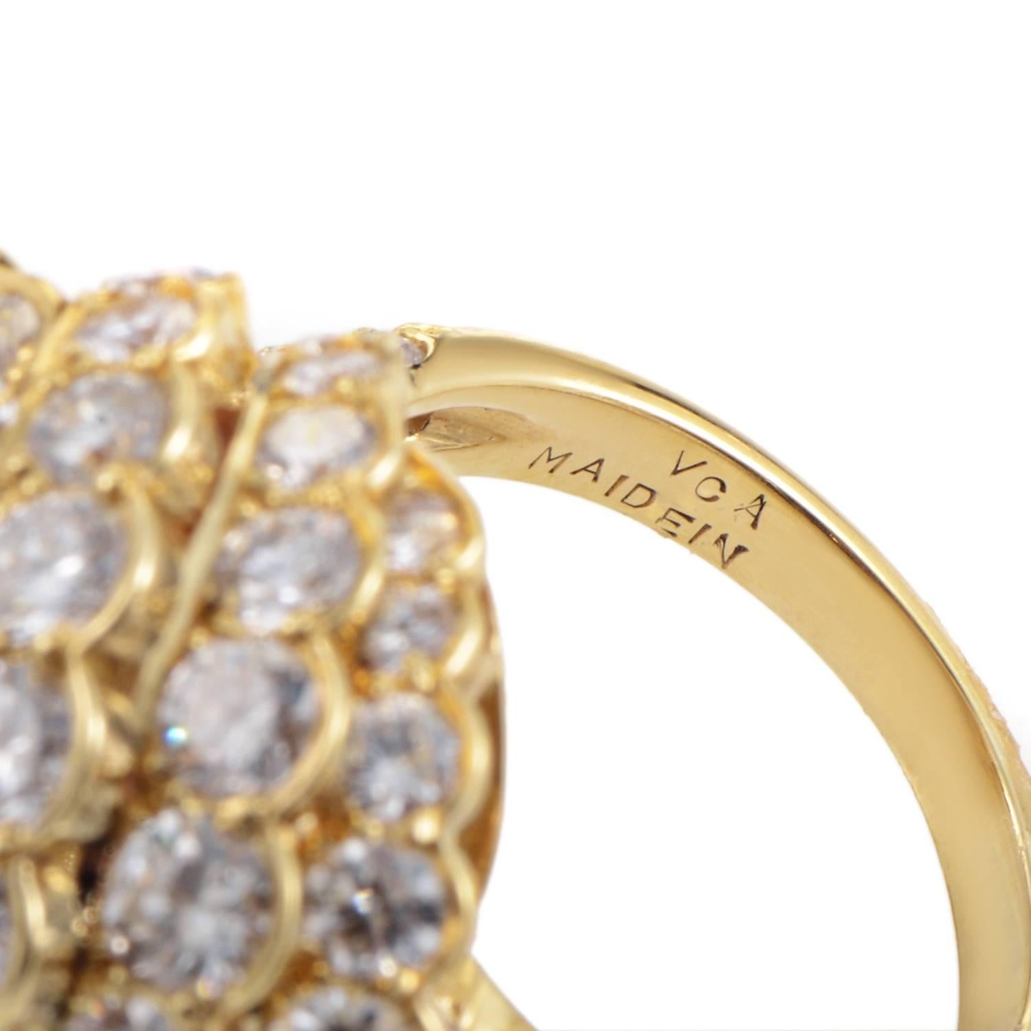 Women's Van Cleef & Arpels Yellow Gold Diamond Ring