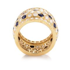 Cartier Panthere Diamond Onyx Band Ring