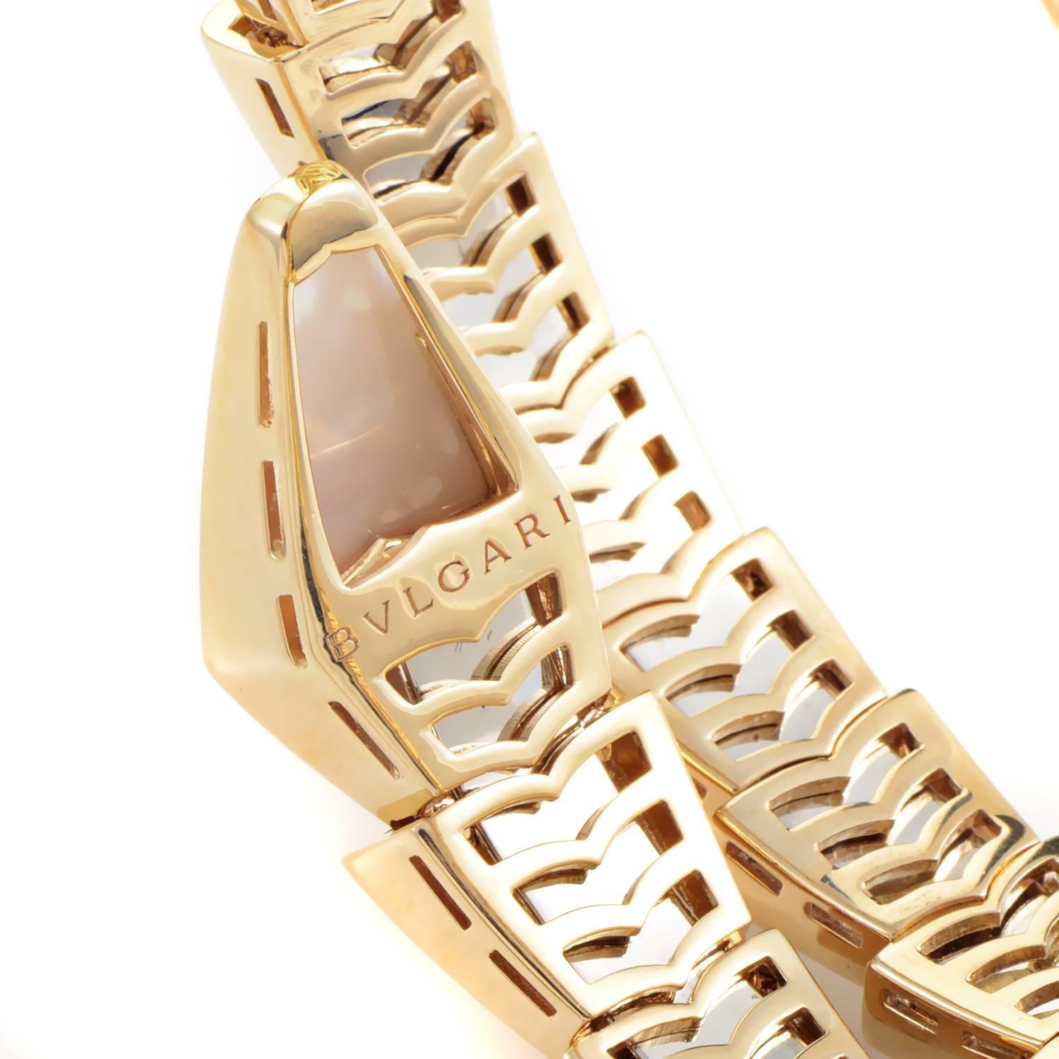 bvlgari serpenti bracelet mother of pearl