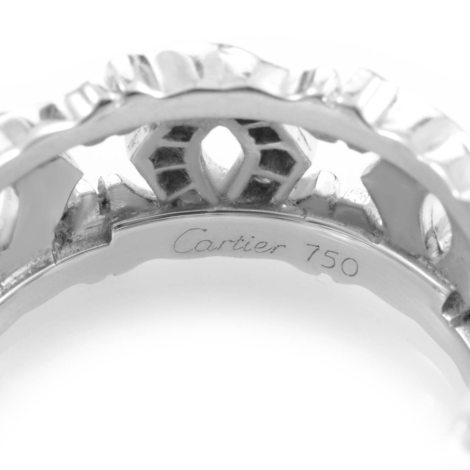 Women's Cartier C de Cartier Diamond Gold Band Ring