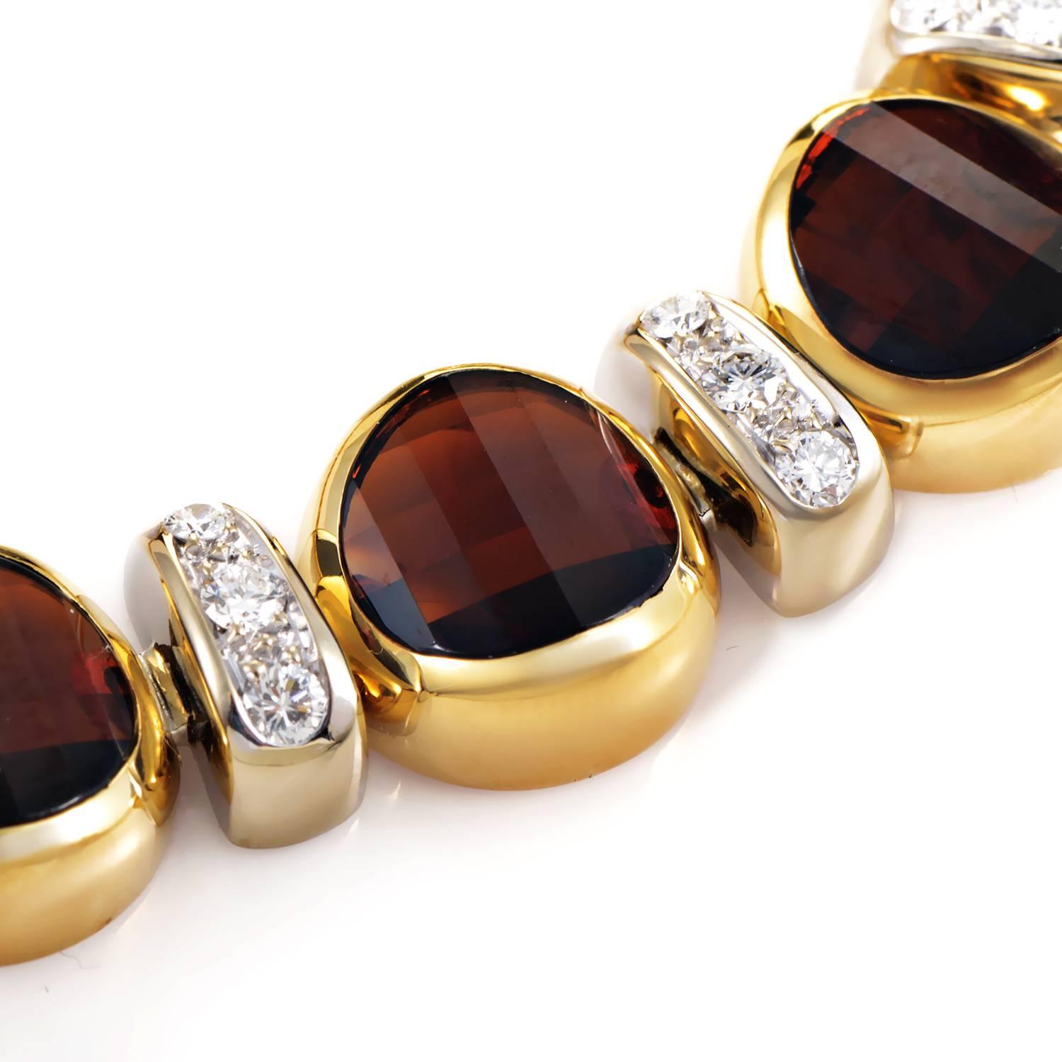 Women's Pomellato Garnet Diamond Gold Necklace