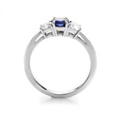 Tiffany & Co. Sapphire Diamond Platinum Ring