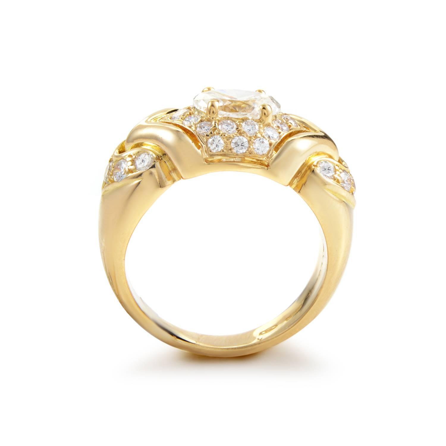 bulgari gold diamond ring