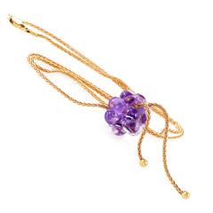 Boucheron Amethyst Gold Flower Necklace
