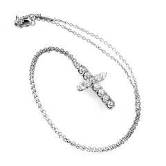 Graff Full Diamond Pave Gold Cross Pendant Necklace