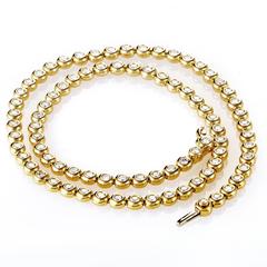 Tiffany & Co. Bezel-Set Diamond Gold Necklace
