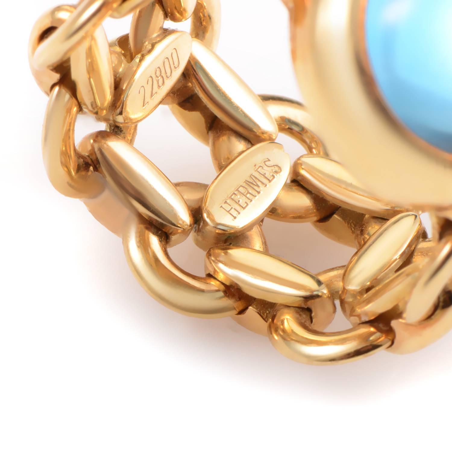 Women's Hermes Topaz Gold Ring