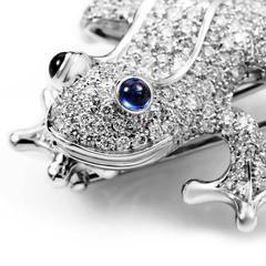 Fabulous Chanel Diamond Frog Brooch