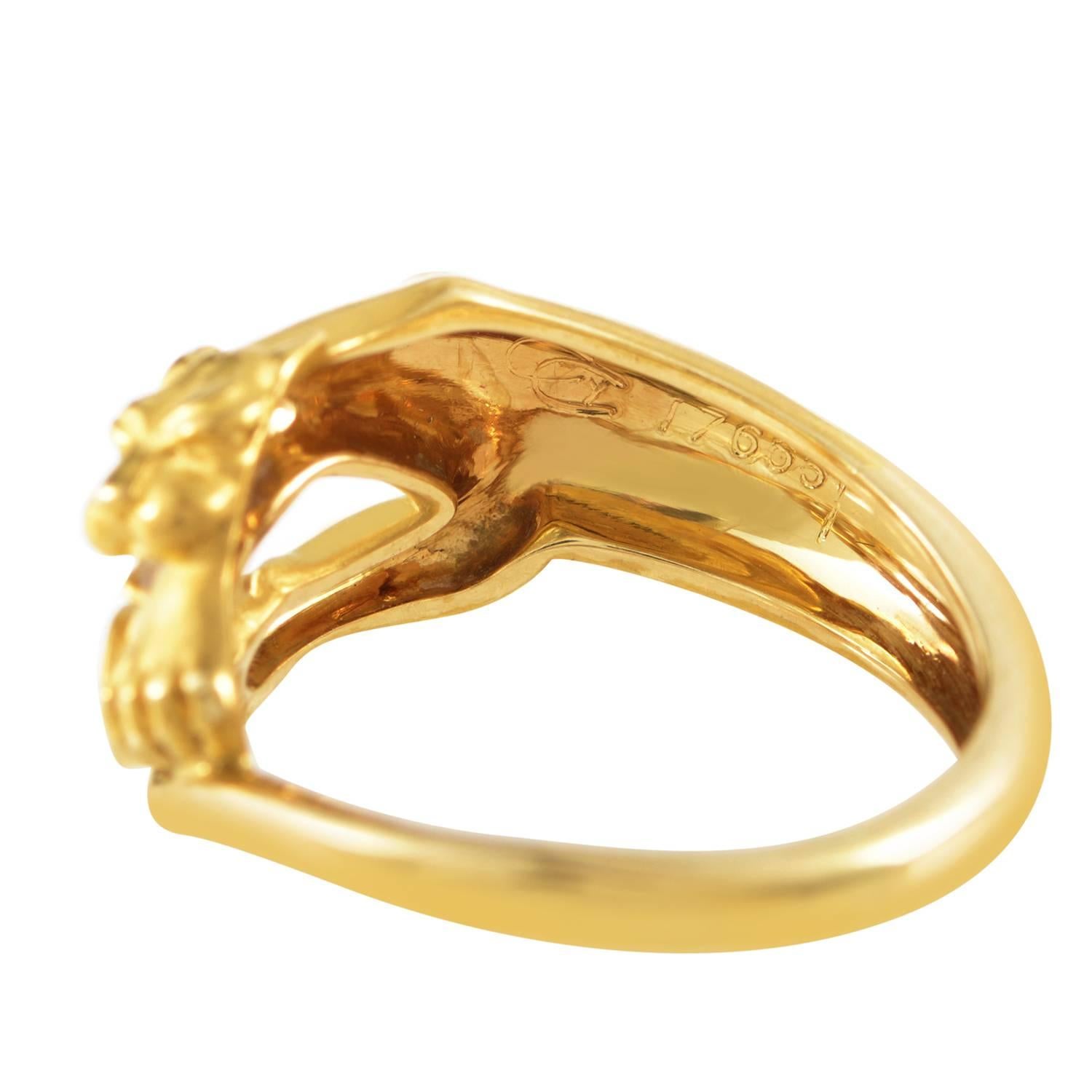 Carrera Y Carrera Diamant Gold Panther Ring Damen