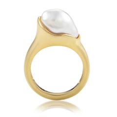 Tiffany & Co. Elsa Peretti Pearl Gold Ring