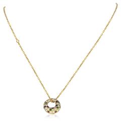 Van Cleef & Arpels Precious Gemstone Gold Pendant Necklace