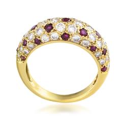 Van Cleef & Arpels Ruby Diamond Gold Ring