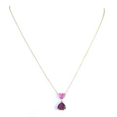 Tiffany & Co. Paloma Picasso Tourmaline Rhodolite Garnet Gold Necklace