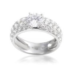 Van Cleef & Arpels Diamond Gold Engagement Ring