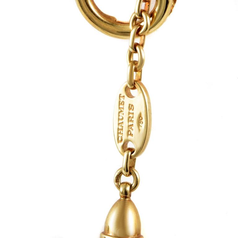 Chaumet Gold Wooden Bullet Lariat Necklace at 1stDibs