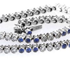 Tiffany & Co. Jazz Sapphire Diamond Platinum Bracelet
