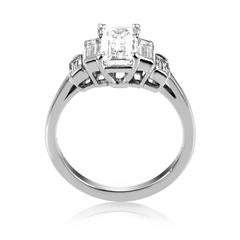 Jacques Timey for Harry Winston Diamond Platinum Engagement Ring