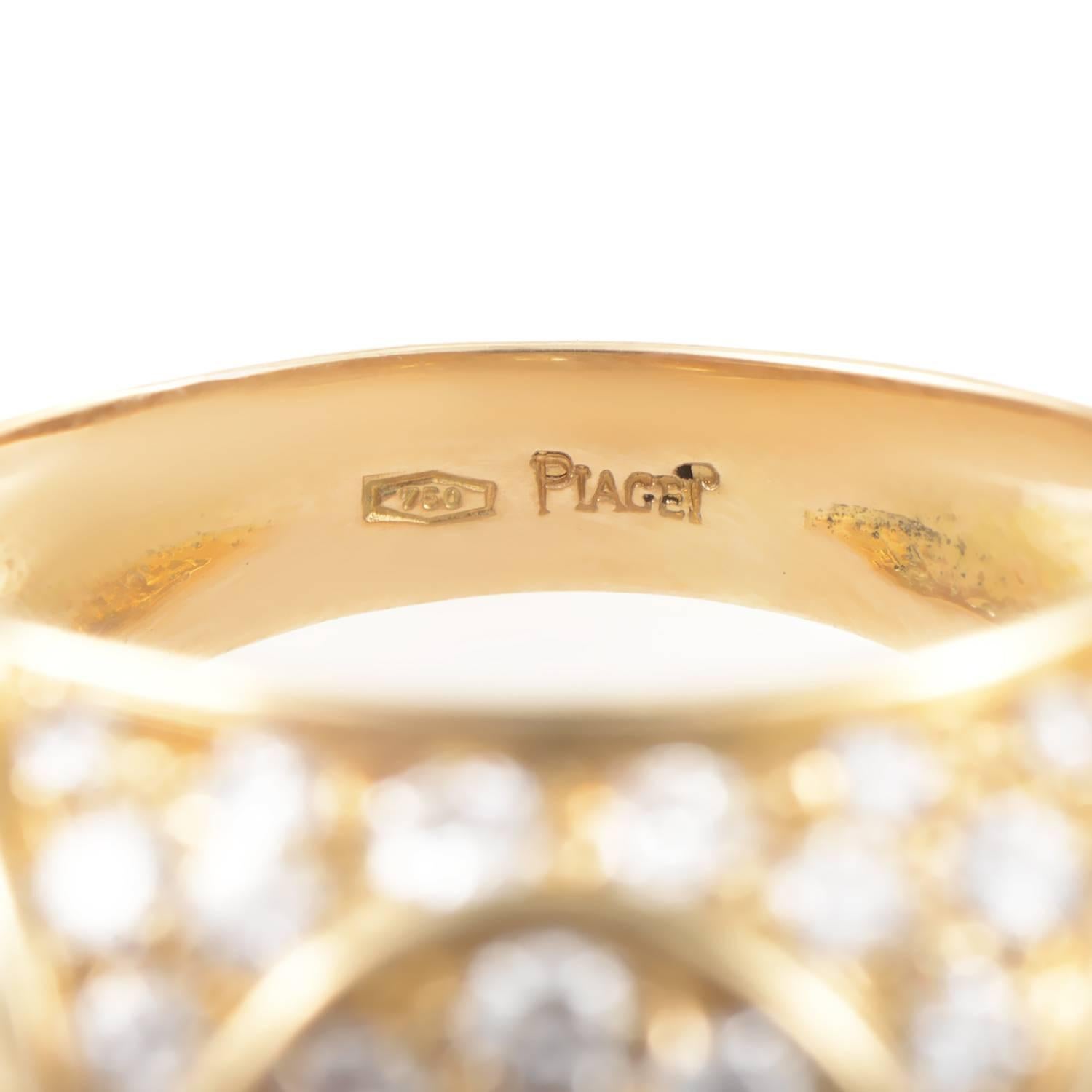 Women's Piaget Diamond Gold Band Ring