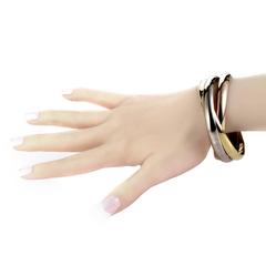 Cartier Trinity Three Color Gold Rolling Bangle Bracelet
