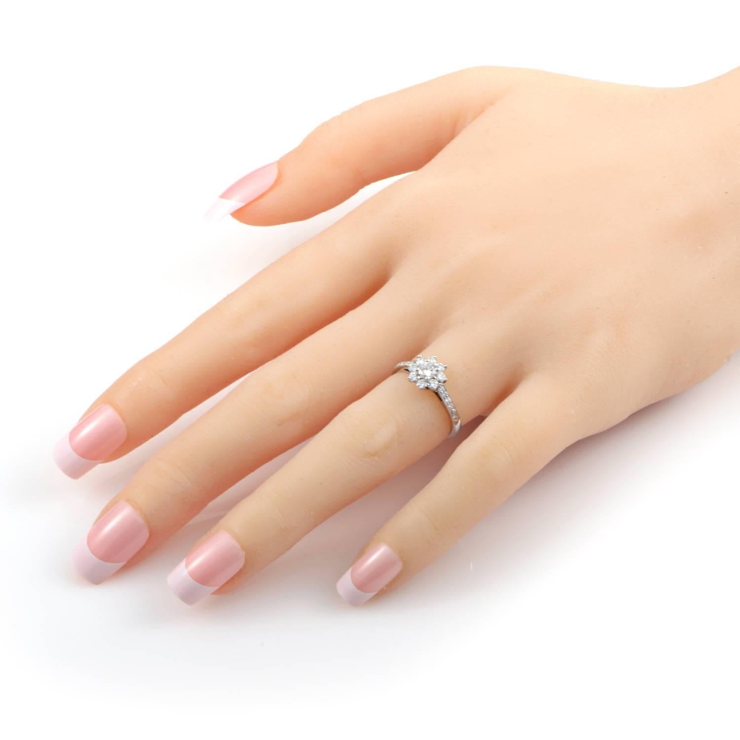 Women's Tiffany & Co. Diamond Platinum Flower Ring