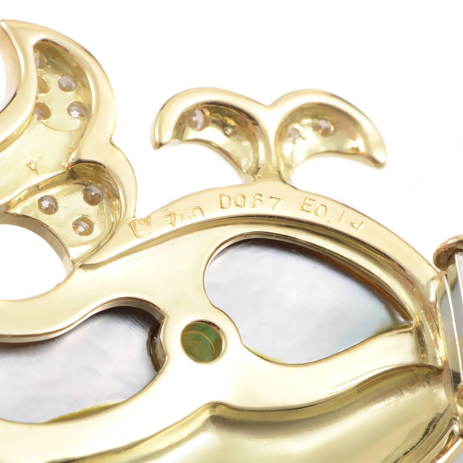  Broche baleine en or et pierres précieuses Waltham Pour femmes 