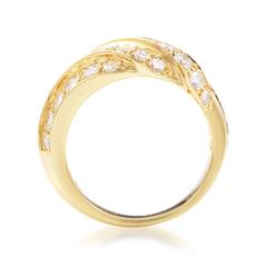 Van Cleef & Arpels Ruby Diamond Gold Band Ring