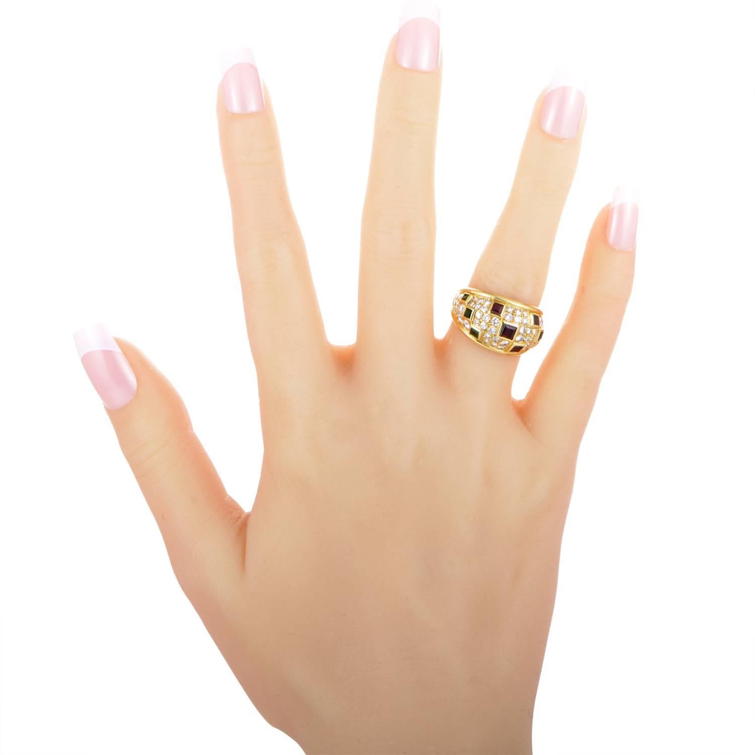 Women's Piaget Precious Gemstone Diamond Gold Band Ring