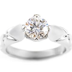 Chanel Matelasse 1.03 Carat Diamond Platinum Solitaire Engagement Ring
