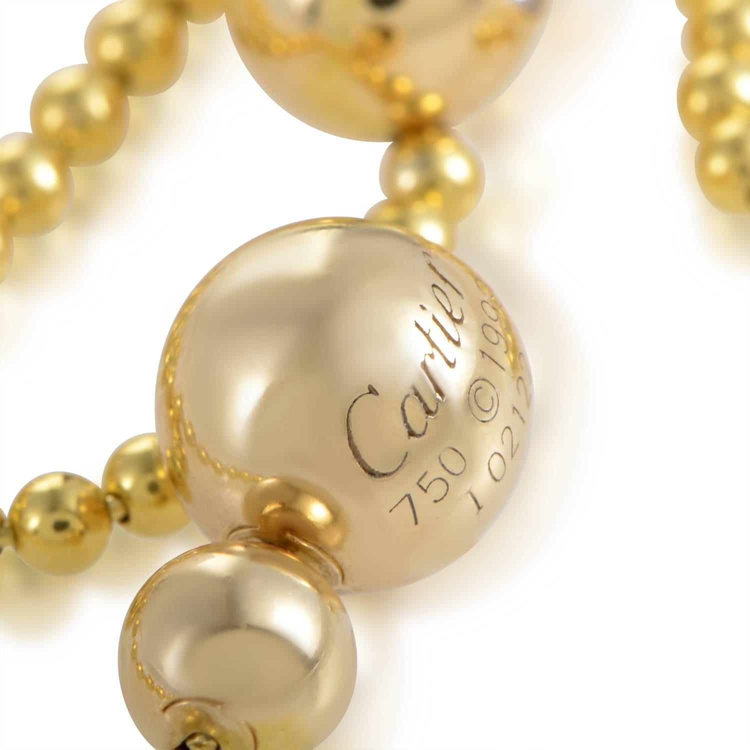 Women's Cartier Diamond Gold Solitaire Choker Necklace