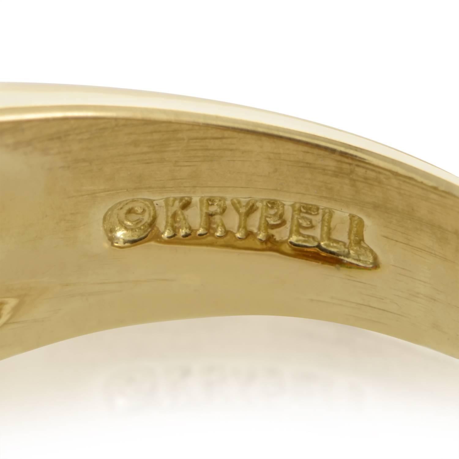 Charles Krypell Precious Gemstone Gold Ring 1