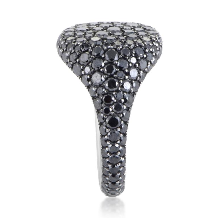 David Yurman Black Diamond Gold Pave Ring at 1stDibs black pave ring