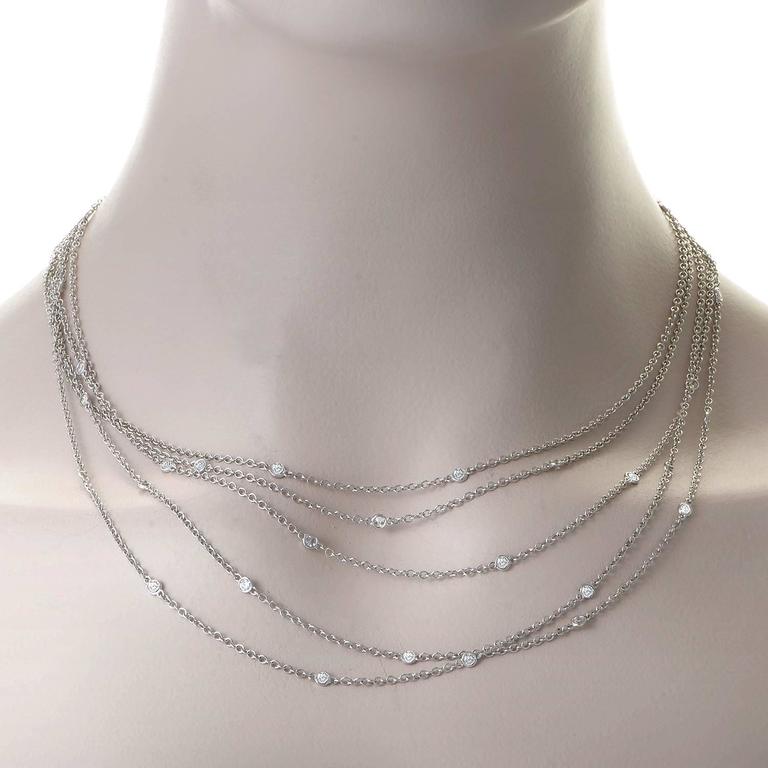 Asprey Diamond Gold MultiStrand Necklace at 1stdibs