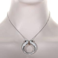 Cartier Les Oiseaux Libérés White Gold Multi-Gemstone Pendant Necklace