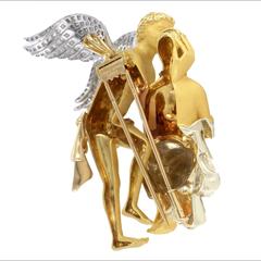 Carrera y Carrera One-of-a-kind Multi-Tone Gold and Gemstone Brooch/Pendant