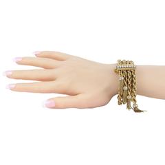 1950s Van Cleef & Arpels Cordes Ludo Diamond Gold Platinum Rope Bracelet