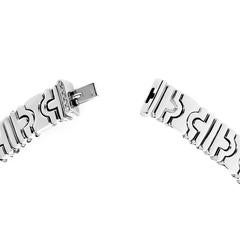 Bulgari Parentesi Diamant-Gold-Halskette mit Pavé-Diamant