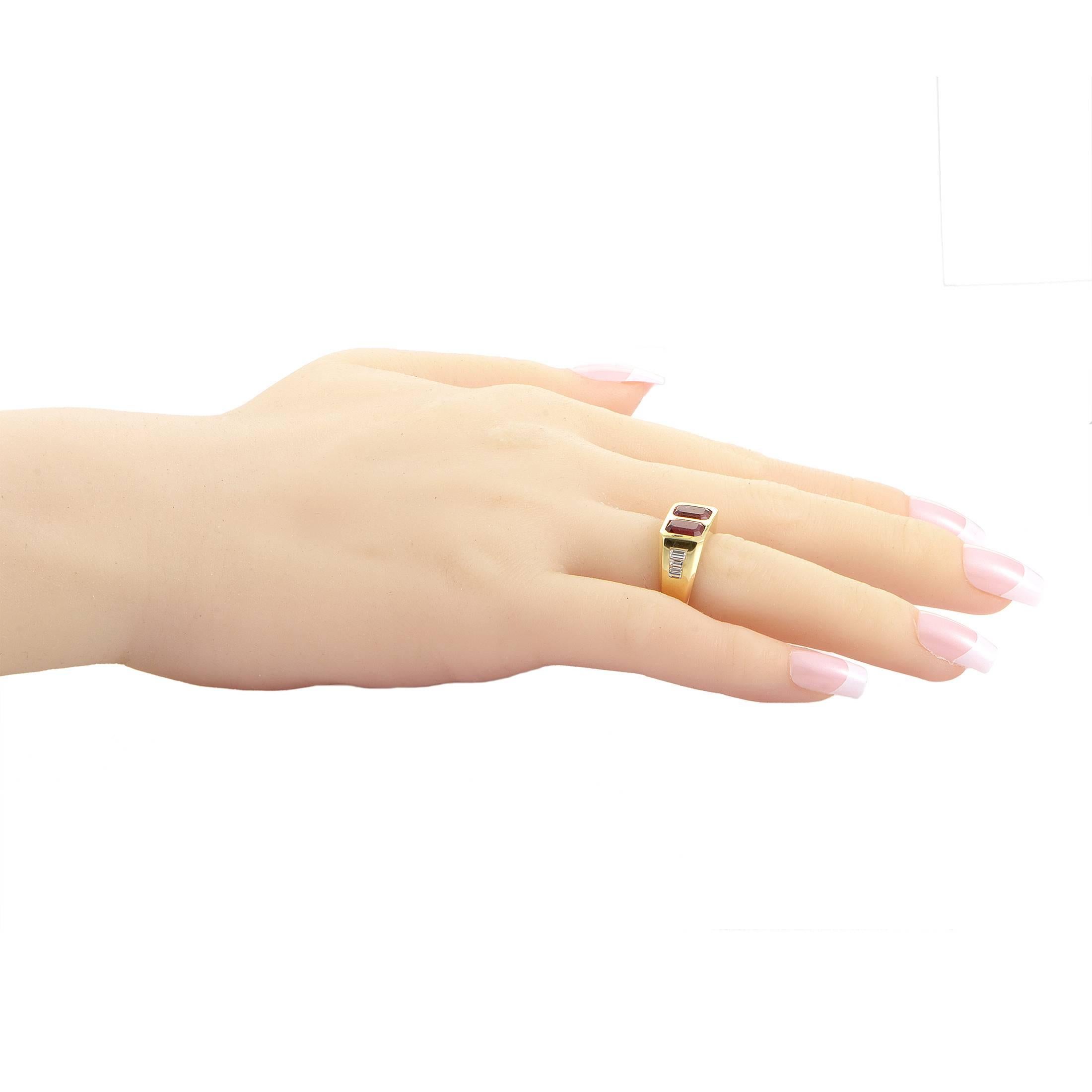 Women's Bulgari Pink Tourmaline Diamond Gold Ring