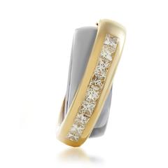 Cartier Invisible Set Diamond Multicolor Gold Band Ring