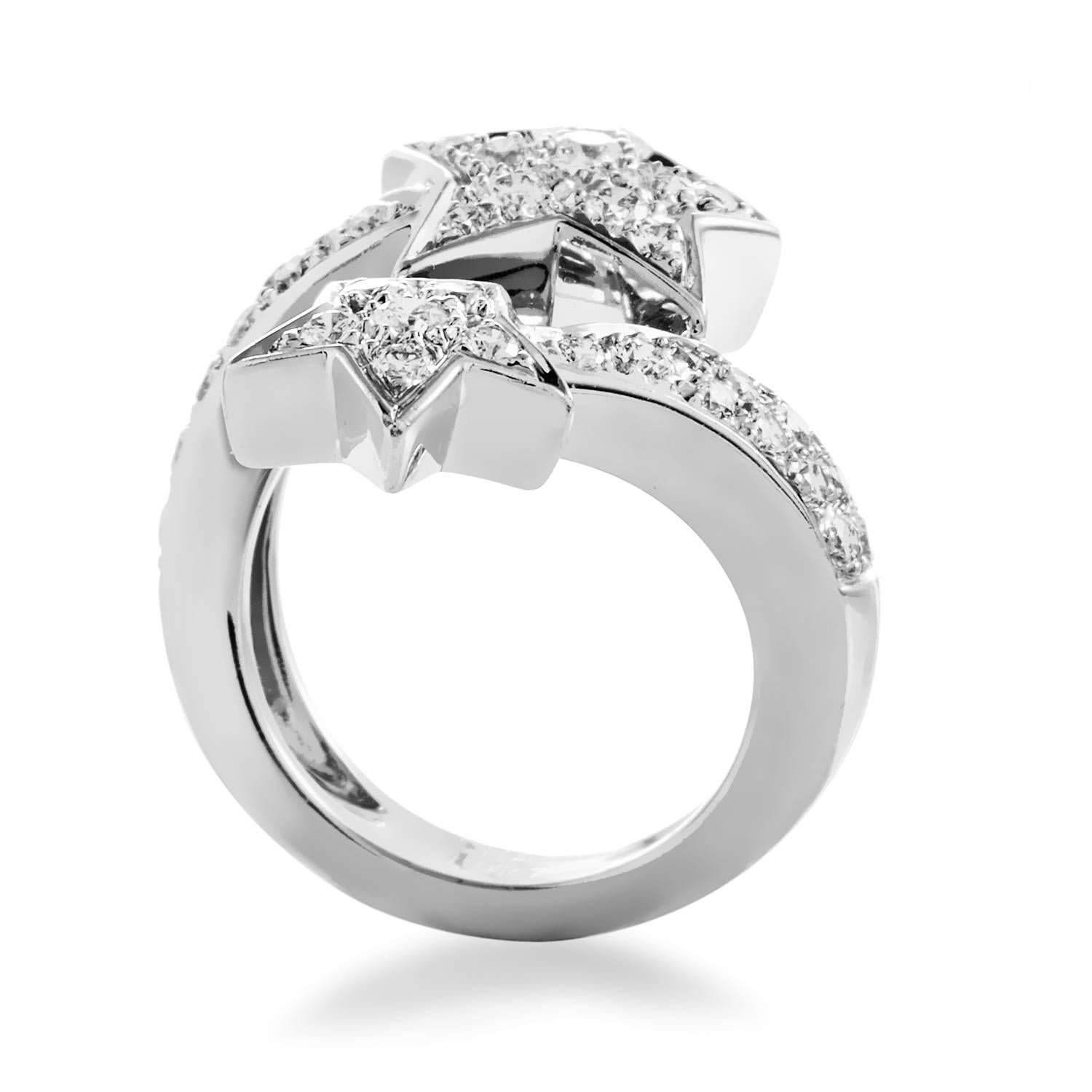 Chanel Comete Diamant Weißgold Shooting Star Ring im Zustand „Hervorragend“ in Southampton, PA