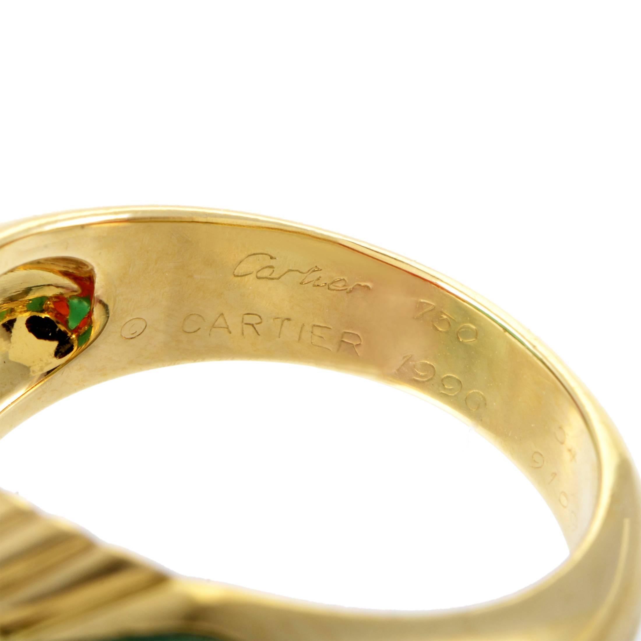 Cartier Gemstone Diamond Gold Ring 1