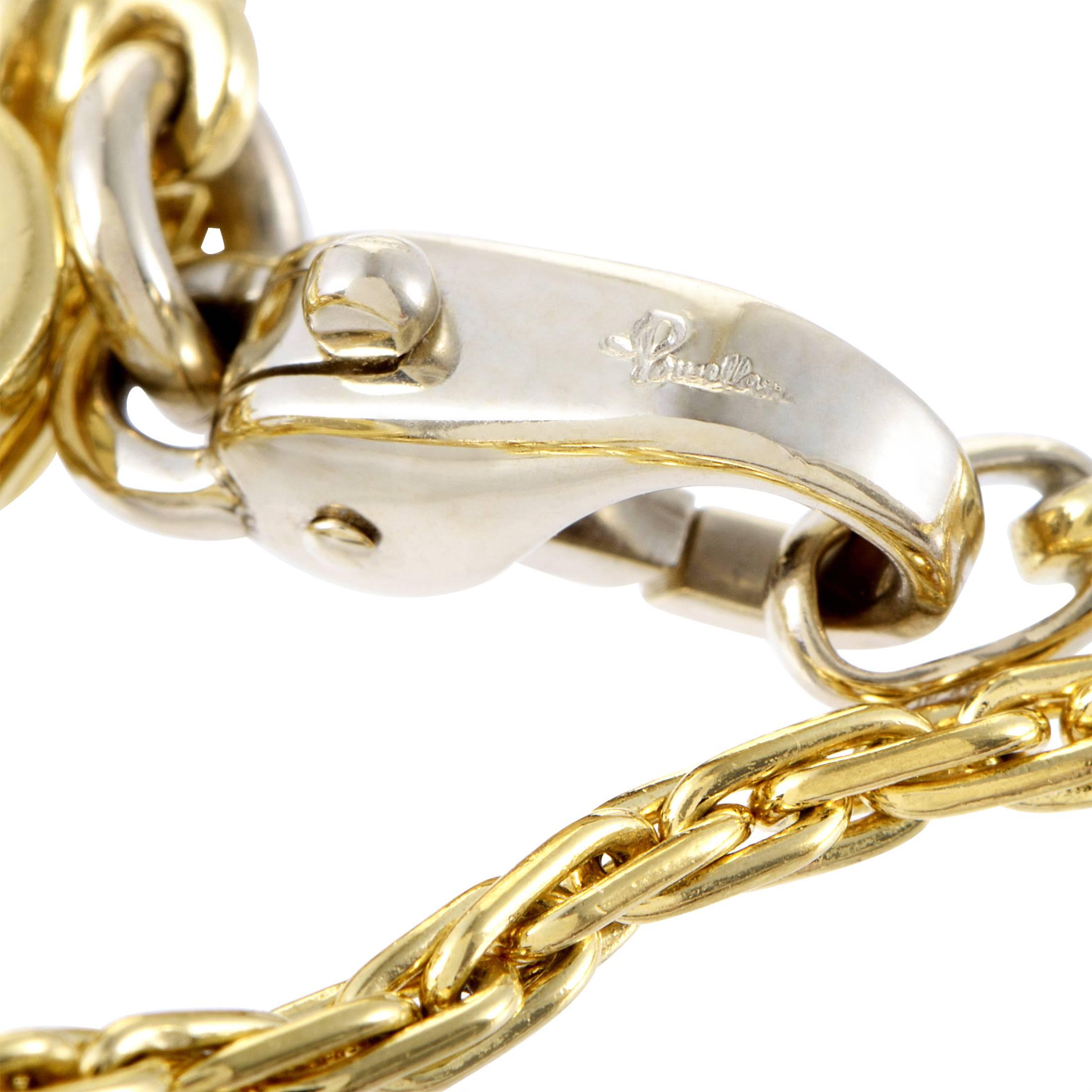Women's Pomellato Ruby Diamond Gold Mouse Pendant Necklace