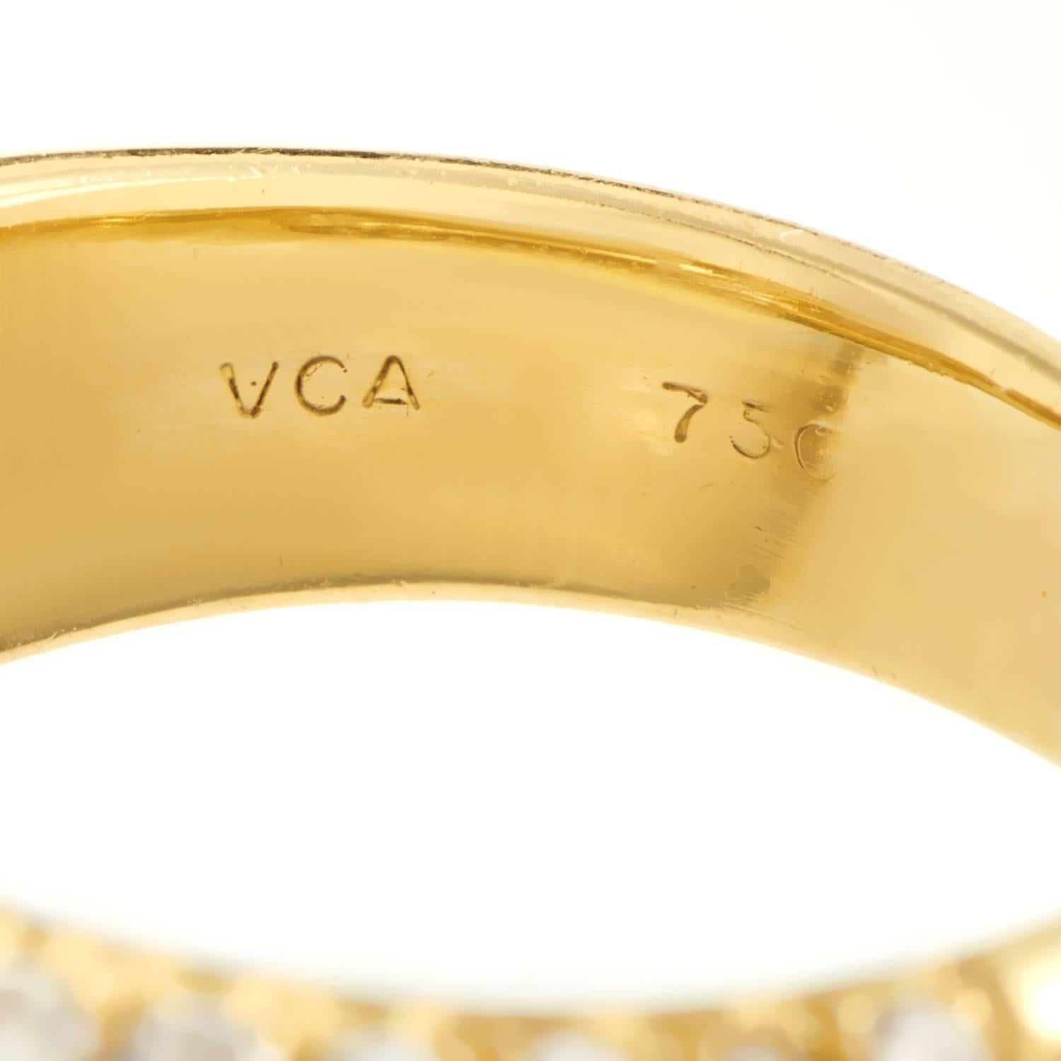 Van Cleef & Arpels Diamonds Gold Split Band Ring 1