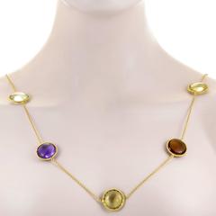 Roberto Coin Ipanema Yellow Gold Semi-Precious Gemstone Necklace